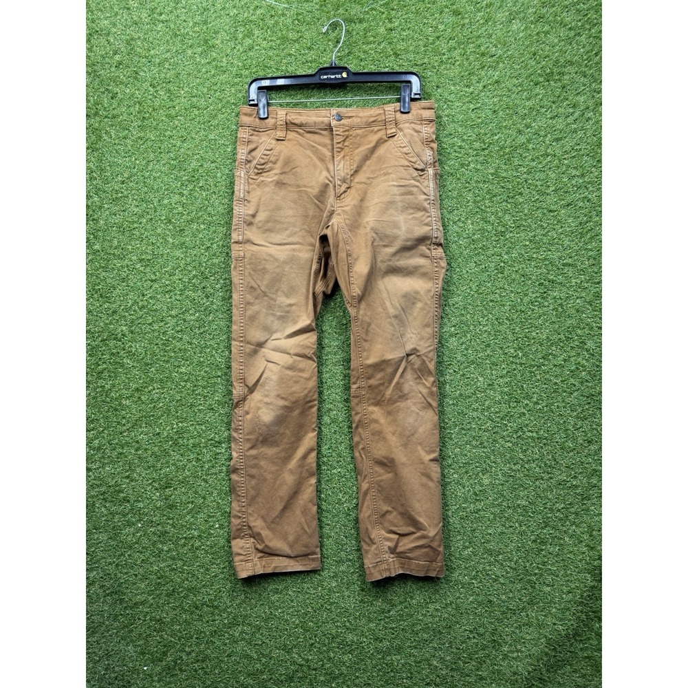 Edgevale Yonder Pants Mens 30x30 Khaki Slim Straight Work Duck Cotton Canvas USA